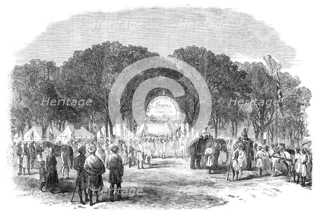 Agricultural Exhibition at Roorkee, North-West Provinces of India: general view, 1864. Creator: Unknown.