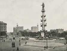 Monument to Wilhelm von Tegetthoff on the Praterstern, Vienna, Austria, 1895.  Creator: Unknown.
