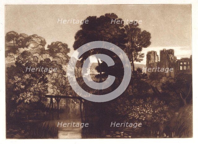 Berry Pomeroy Castle, 1815?. Creator: Henry Edward Dawe.