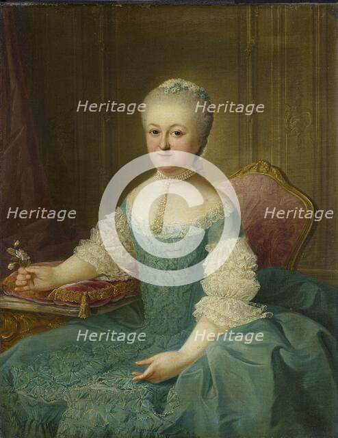 Portrait of a Lady from the van de Poll Family, possibly Anna Maria Dedel, Wife of Jan van de Poll,  Creator: Guillaume Jean Joseph de Spinny.