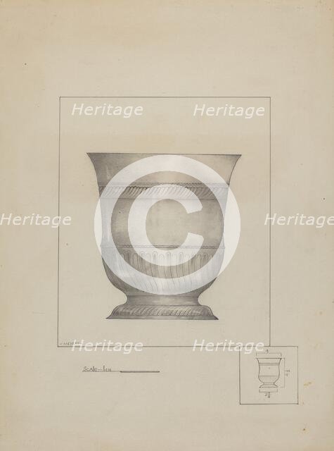 Pewter Cup, c. 1936. Creator: Henry Meyers.