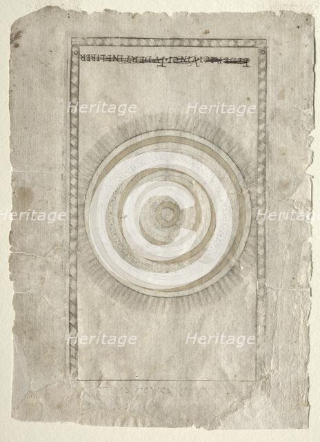 The Empyrean Sphere (from the Tarocchi, series A..., before 1467. Creator: Master of the E-Series Tarocchi (Italian, 15th century).