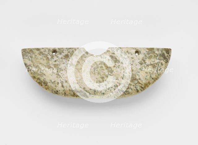 Arc-shaped pendant (huang ?), Late Neolithic period, ca. 3500-2700 BCE. Creator: Unknown.