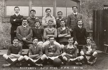 Group photo of Rowntree's Boys Club AFC, 1912. Artist: Unknown