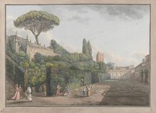 Garden of Palazzo Colonna, ca. 1780. Creators: Giovanni Volpato, Louis Ducros.