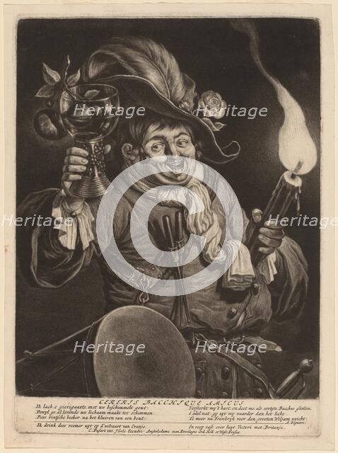 Cereris Bacchique Amicus (A Friend of Ceres and Bacchus), 1695. Creator: Cornelis Dusart.