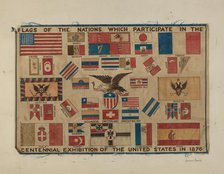 Centennial Textile - Flag, 1935/1942. Creator: H. Langden Brown.