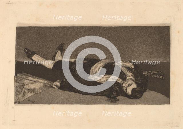 Dead Toreador (Torero mort), 1868. Creator: Edouard Manet.