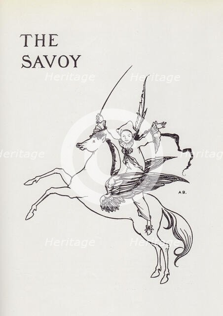 Titlepage Design for The Savoy No. 3, 1896. Creator: Aubrey Beardsley.