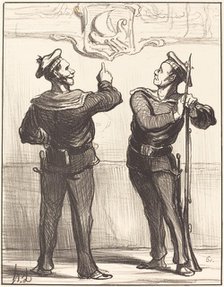 Nous ne nous serions jamais doutés tout de même..., 1870. Creator: Honore Daumier.