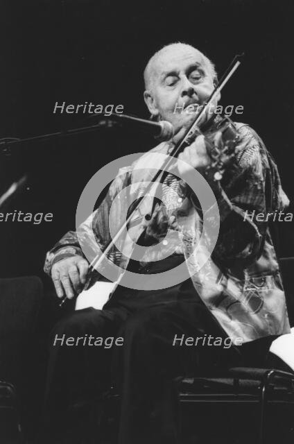 Stephane Grappelli, Barbican, London, 1994. Creator: Brian Foskett.
