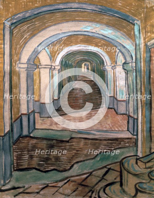 'Vestibule of Asylum', 1889. Artist: Vincent van Gogh