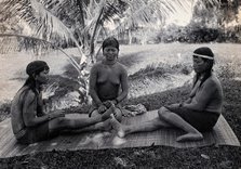Sarawak: three Kalabit women, c1900. Creator: Unknown.