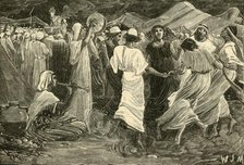 'Aaron and the Israleites Worshipping the Calf', 1890.   Creator: Unknown.