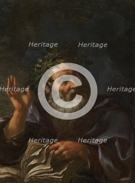 Homer, ca. 1665-1667. Creator: Troppa, Girolamo (1637-1710).