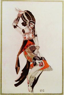 Costume design for the Ballet The Tragedy of Salome by Florent Schmitt.