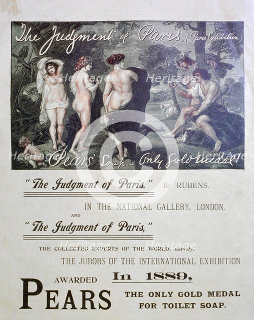 Pears soap advert, 1897. Artist: Unknown