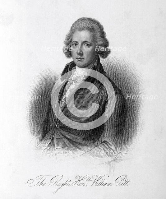 The Right Honble. William Pitt, c1780-c1800, (1834-1837). Creator: Samuel Freeman.