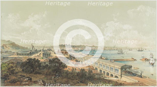 The opening of the state railway from Ljubljana to Trieste on July 27, 1857, 1857. Creator: Anonymous.