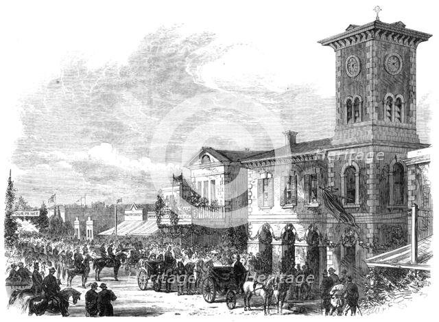 Prince Alfred in Australia: the Gawler Corporation presenting their address to the Duke, 1868. Creator: Unknown.