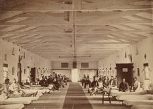 Armory Square Hospital, Interior of Ward K, ca. 1863. Creator: Attributed to Alexander Gardner.