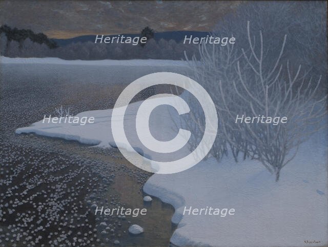 Hoar-Frost on Ice, 1901. Creator: Fjaestad; Gustaf (1868-1948).