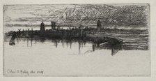 Little Calais Pier, 1865, 3 A.M., 1865. Creator: Francis Seymour Haden (British, 1818-1910).