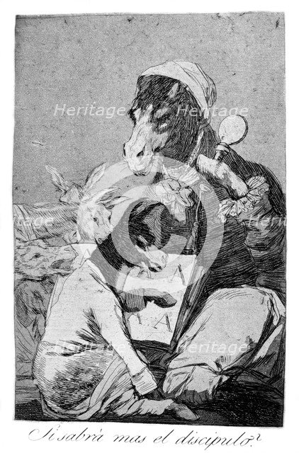 'Might not the pupil know more?', 1799. Artist: Francisco Goya