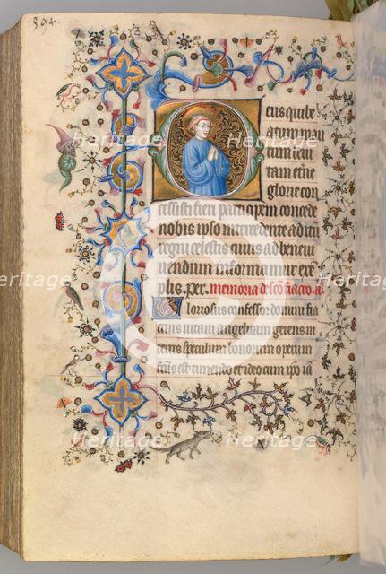 Hours of Charles the Noble, King of Navarre (1361-1425), fol. 291v, Text, c. 1405. Creator: Master of the Brussels Initials and Associates (French).
