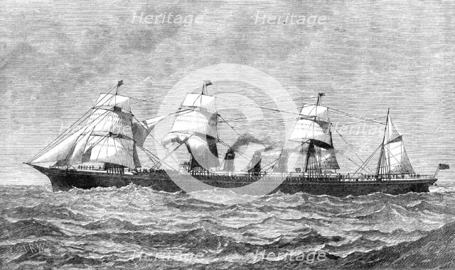 The new Inman steam-ship City of Rome, for Liverpool and New York, 1881. Creator: Unknown.