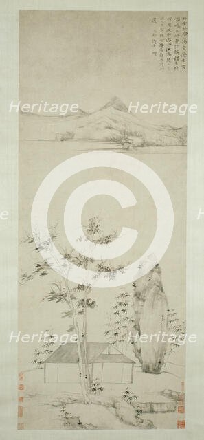 Poetic Thoughts in a Forest Pavilion, Early Ming dynasty (1368-1644), c. 1371 . Creator: Ni Zan.