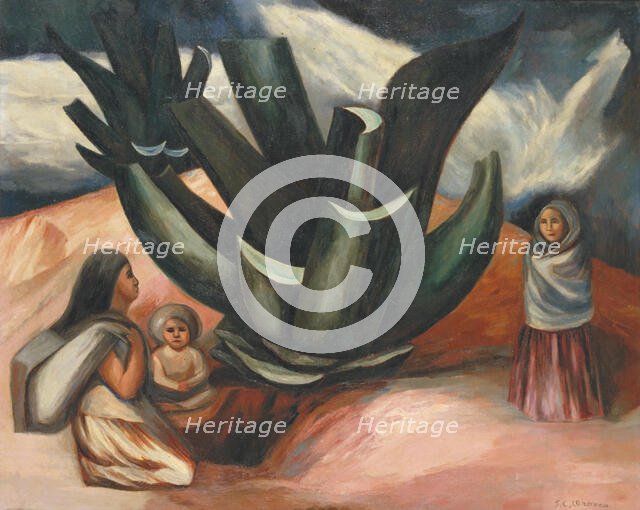 Mexican Landscape, 1932. Creator: Orozco, José Clemente (1883-1949).