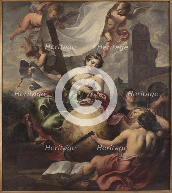 Allegory of Geometry, First Half of 17th cen.. Creator: Schut, Cornelis (1597-1655).