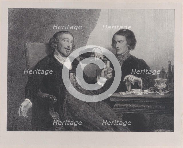 The Wine, 1840. Creator: François-Joseph-Aimé de Lemud.