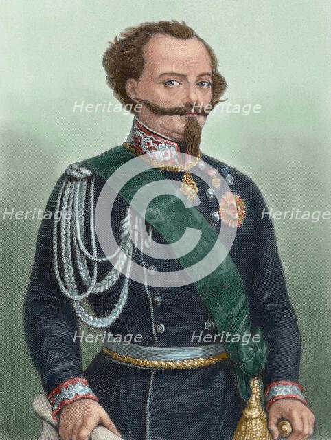 Victor Emmanuel II (1820-1878), King of Sardinia (1849-1861) and king of Italy (1861-1878), 1881. Creator: Unknown.