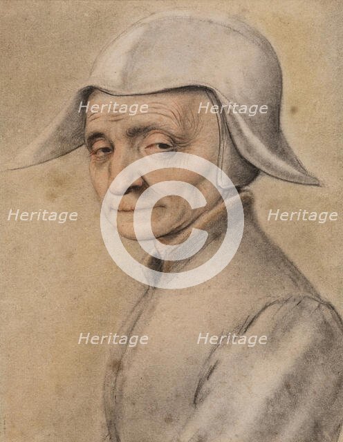 Head of an Old Woman, c.between 1600 and 1625. Creators: David Lagneau, Francois Lagneau, Jacques Lagneau.