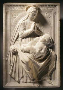 Virgin Adoring the Child, between c.1460 and c.1480. Creator: Circle of Mino da Fiesole.