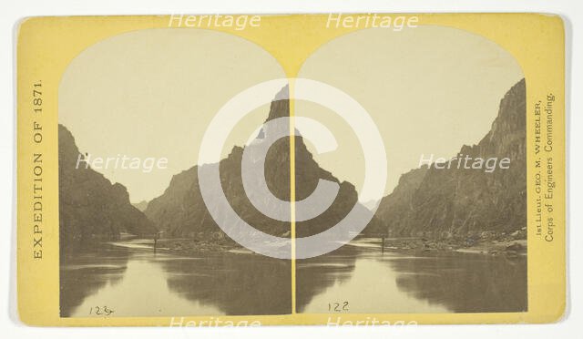 View across Black Cañon. The grand walls in perspective, 1871. Creator: Tim O'Sullivan.