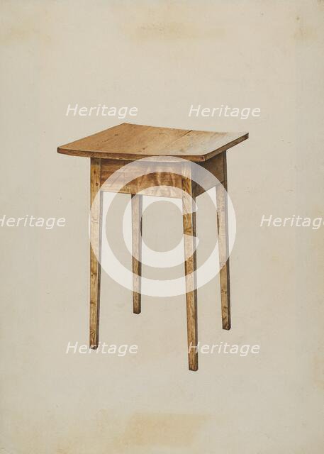 Utility Table, 1937. Creator: Henry Tomaszewski.