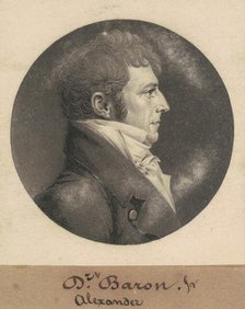 Alexander Baron, Jr., 1809. Creator: Charles Balthazar Julien Févret de Saint-Mémin.
