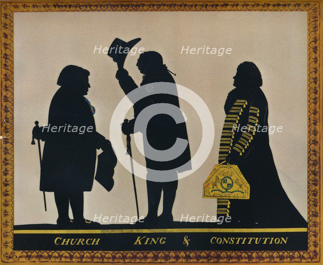 'Church, King & Constitution', c1800. Artist: Charles Rosenberg.