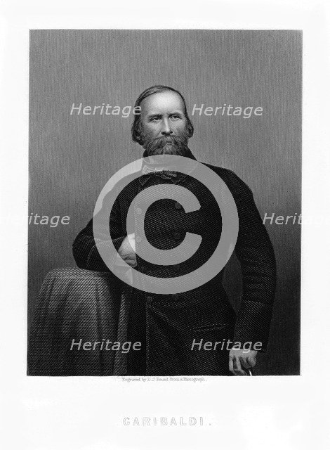 Giuseppe Garibaldi, Italian patriot, 19th century. Artist: DJ Pound