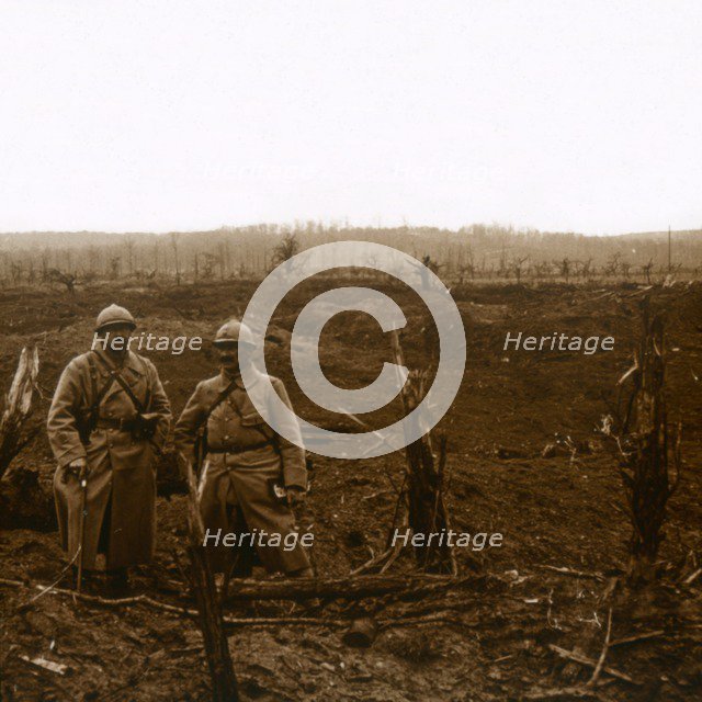 Towards La Malmaison, northern France, c1914-c1918.  Artist: Unknown.