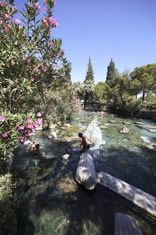 A swimming pool in Pamukkale (Hierapolis), Turkey. Artist: Samuel Magal