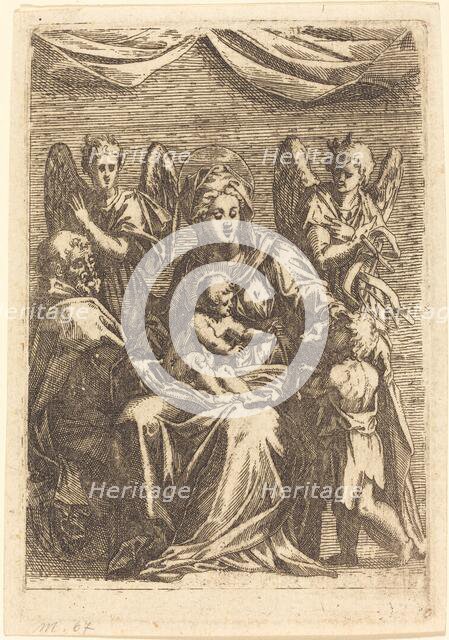 The Holy Family with Two Angels. Creator: Jacques Callot.