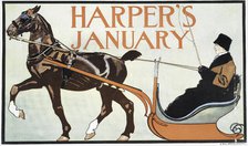 Harper's January, c1899. Creator: Edward Penfield.