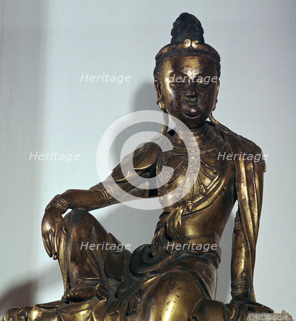 Chinese statuette of the Bodhisattva Kuan-yin, 12th century. Artist: Unknown