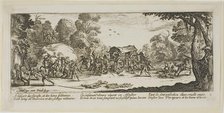 Attack on a Coach, plate eight from The Large Miseries of War, n.d. Creator: Gerard van Schagen.