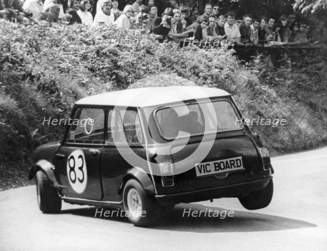 Mini Cooper S, Wiscombe Hill Climb, Honiton, Devon, 1975. Artist: Unknown