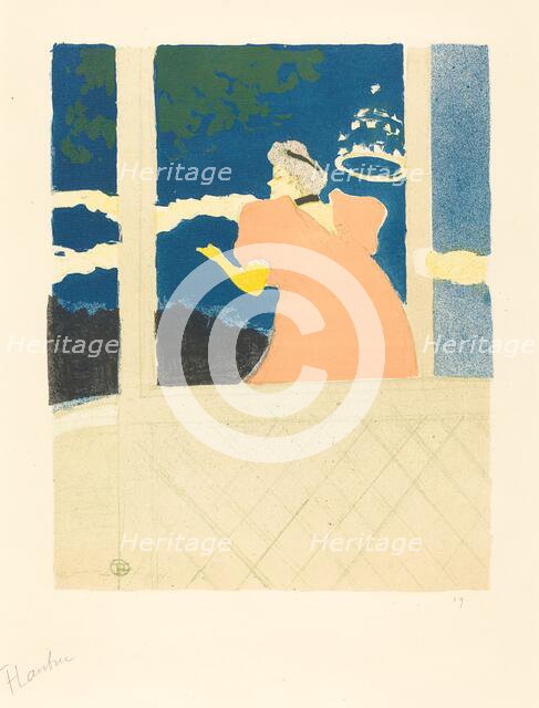 At the Ambassadeurs (Aux Ambassadeurs), 1894. Creator: Henri de Toulouse-Lautrec.